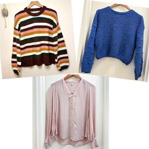 [SOLD] Sweaters/Work Shirt Bundle – Madewell, Moon & Madison, Express